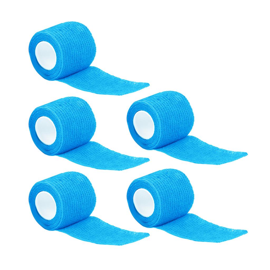 5 Pcs Self Adherent Bandage Wrap Breathable Cohesive Bandage Elastic Adhesive Tape for Stretch Athletic Sports Wrist