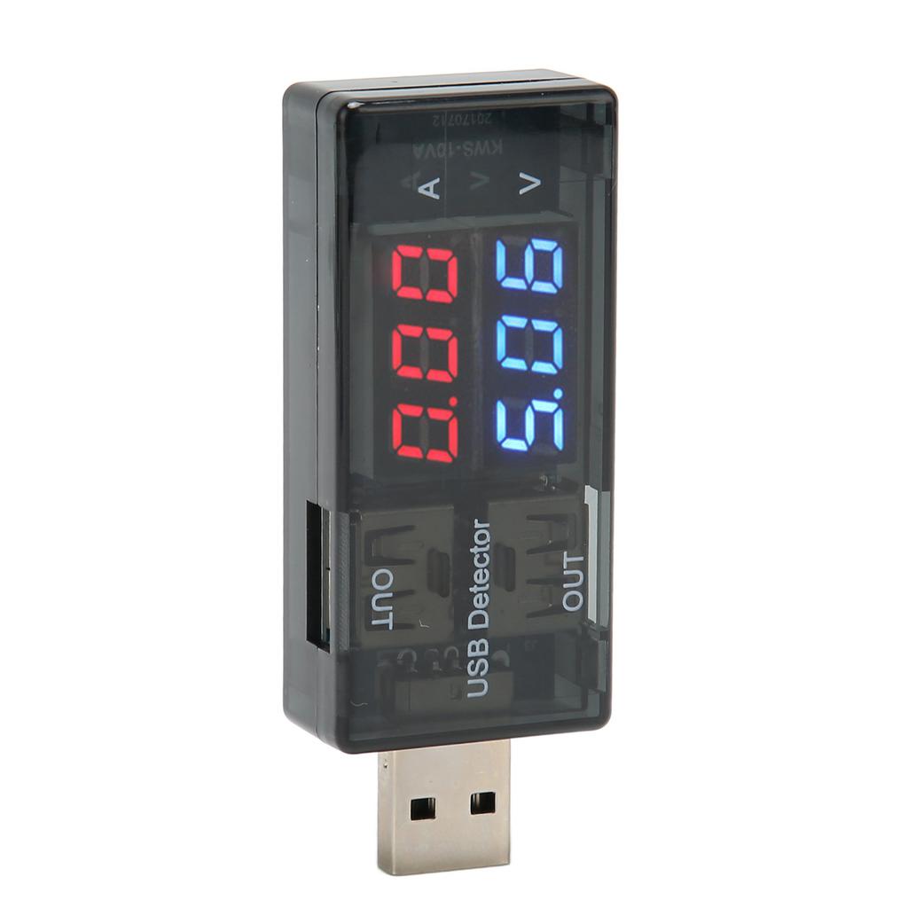 Dual USB Tester 1 in 2 Out LCD Power Current Voltage Meter Multimeter for Cell Phones Tablets