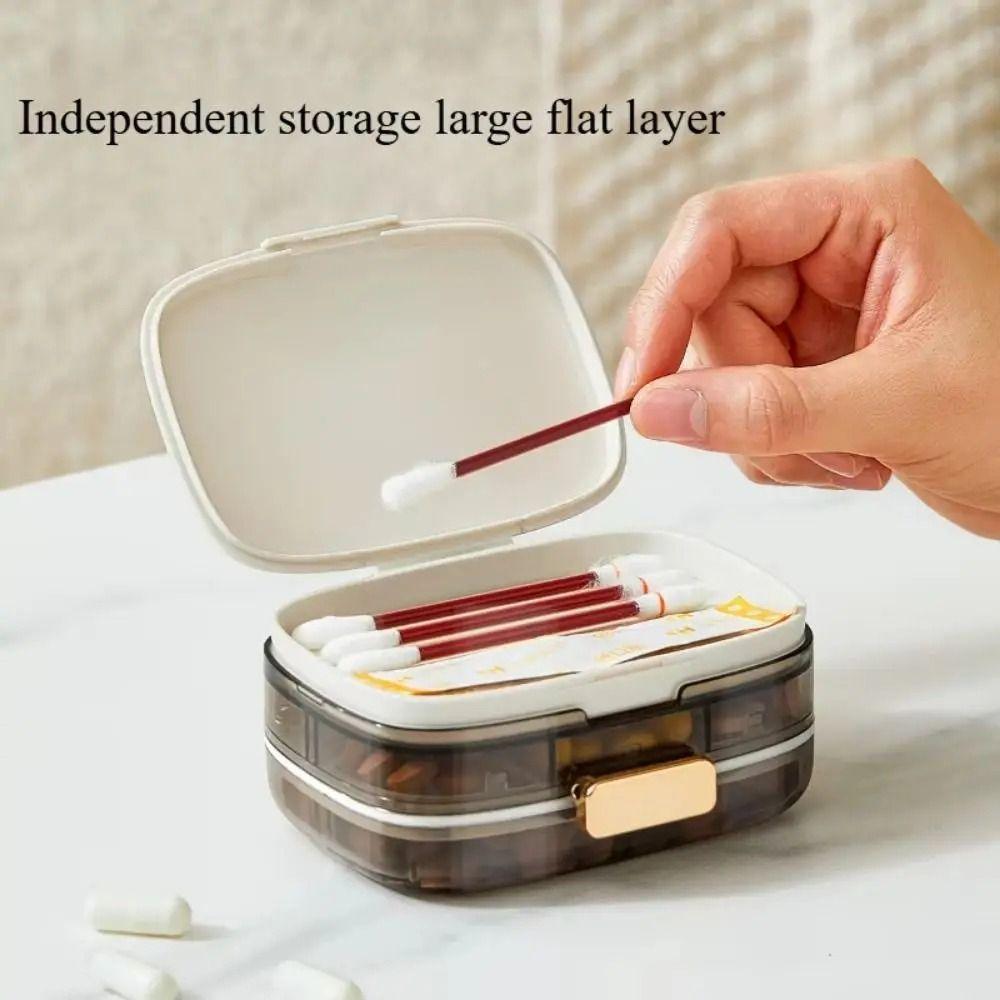 Large Capacity Medicine Tablet Organizer Sealed Pill Container Box New Weekly Pill Case