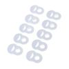 10 Pcs Toenail Corrector  Stretch Resistant Silicone Reusable Ingrown Toe Nail Correct Brace Rin