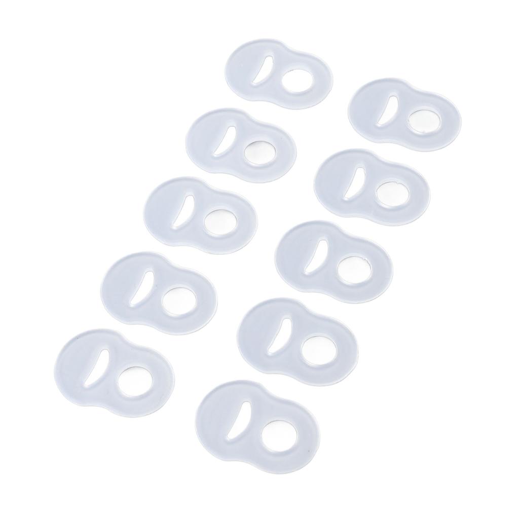 10 Pcs Toenail Corrector  Stretch Resistant Silicone Reusable Ingrown Toe Nail Correct Brace Rin