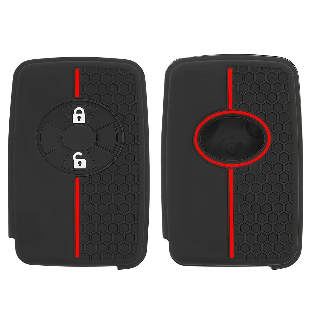 Silicone Car Key Case For Toyota Rav4 2008 Premio Auris Rukus Vanguard Estima Alphard Vellfire Cover Remote Fob Shell Key Holder