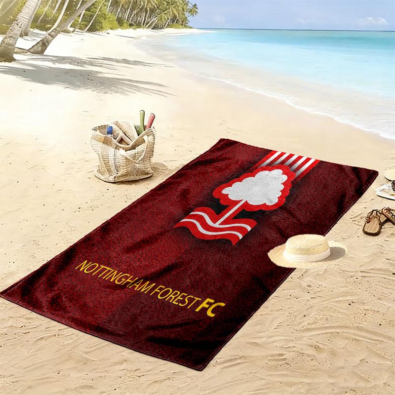NFFC Logo Beach Towel, Large Soft Quick Dry Towel for Beach Camping Swimming