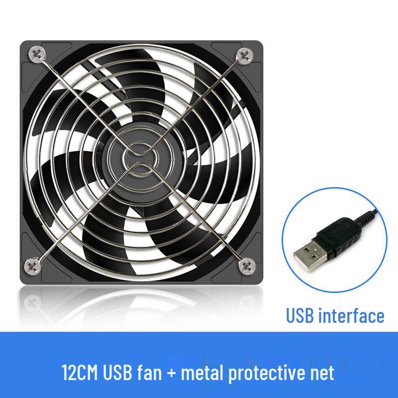 USB Desktop-Lüfter zur Kühlung von Computer und Router - 8cm/12cm DIY-Option