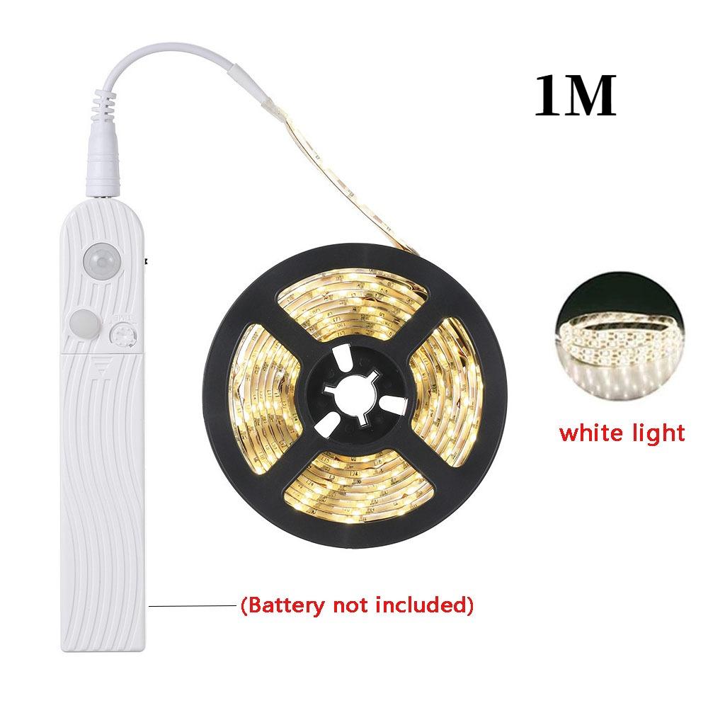 5V 2835 LED Motion Sensor Light Strip Waterproof Cabinet Night Light 1M/2M Tape Light For Indoor Bedroom Wardrobe Stair Lighting