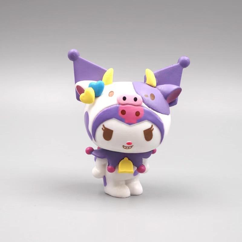 

Милая аниме-фигурка My Melody Kuromi Косплей Серия Зоопарк Овечка KT Cat Pochacco DIY Украшение для торта на день рождения Подарок Настольное украшение
