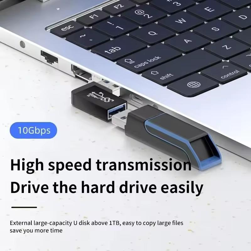 USB 3.0 Samec na Samici Pravoúhlý Prodlužovací Adaptér 90 Stupňový USB Konektor Nahoru Loketní Adaptér 10Gbps Pro Notebook PC Převodník