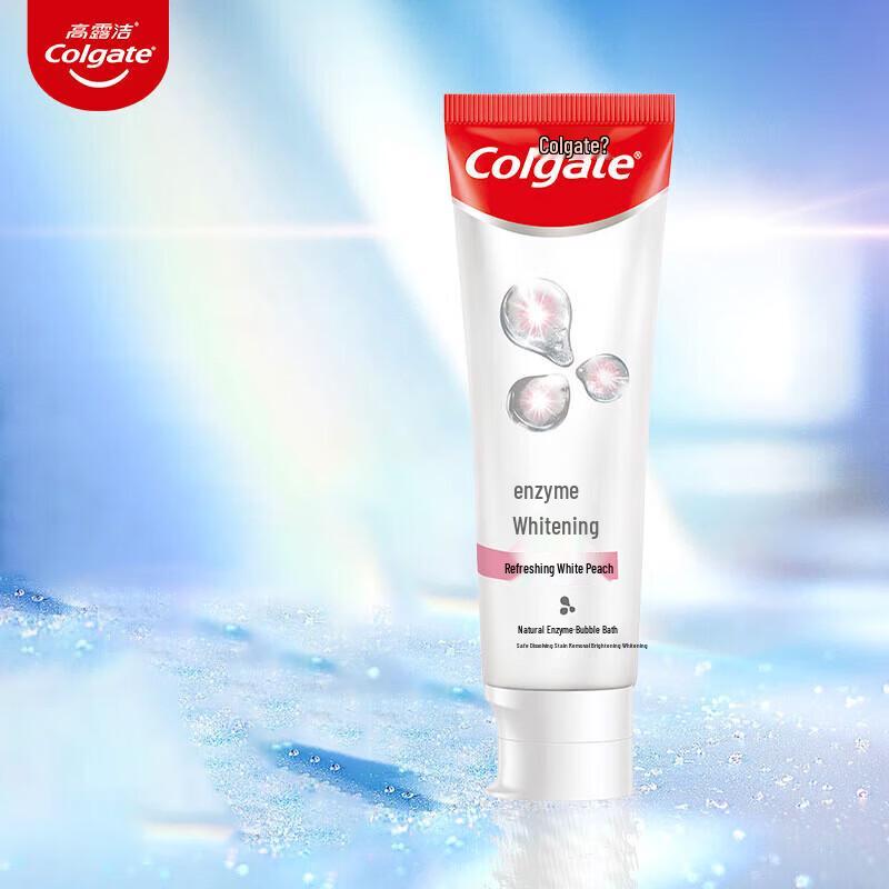 Colgate Enzyme Whitening Toothpaste - Refreshing White Peach (2 x 120g)