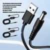 USB 5V to 12V DC5.5mm Connector Cable with Integrated Conversion Module for Compatible Low-Power Equipment and Backup Setups