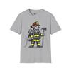 Vintage Firefighter Dog T-Shirt: Dalmatian Lover Gift
