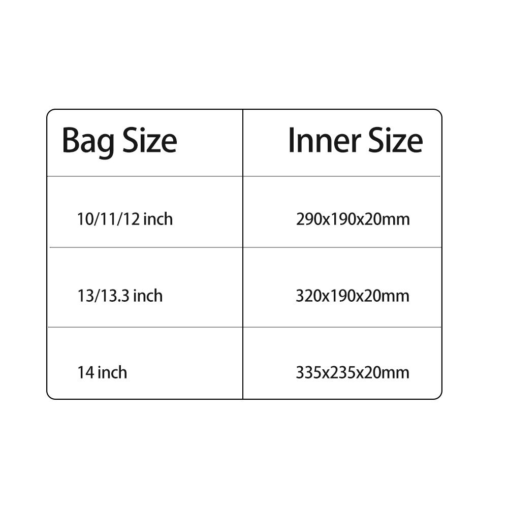 Zipper Closure Laptop Sleeve 10/11/12/13/14 Inch Tablet Sleeve  Notebook Protection