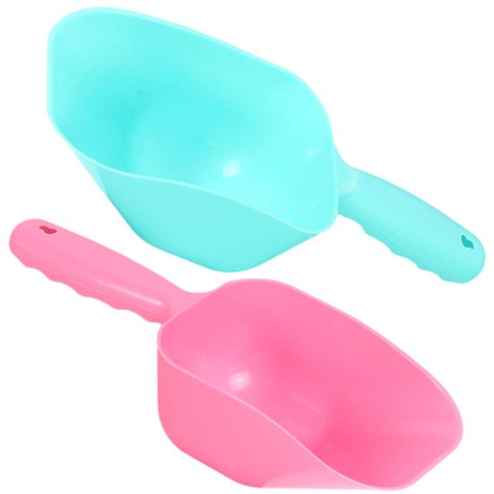 Dog Food Scoop Plastic Pet Food Scoop with Anti-Slip Handle Hanging Hole Easy to Clean Cat Treat Scoop for Efficient Feeding