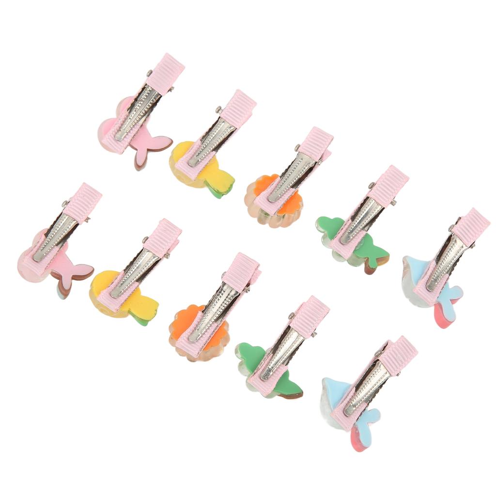 20pcs Pet Fruit Hair Clips Resin Pet Fruit Hairpin Pet Hair Grooming Accessories for Birthday Parties Weddings