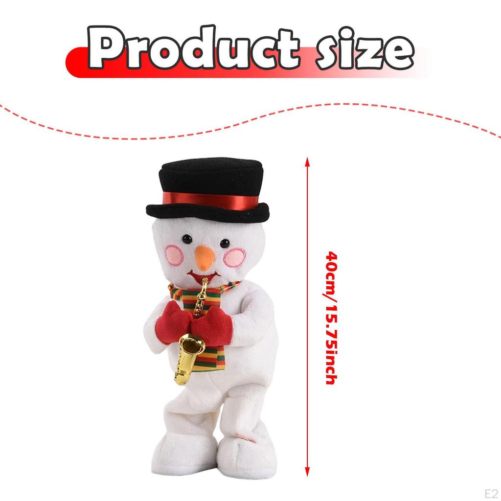 Electric Toy Snowman Desktop Ornament Christmas Decoration Decorative Gift for Holiday