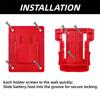 10PCS Universal Tool Holder and Battery Organizers Suitable for Series with Secure Mounting and Plastic Construction