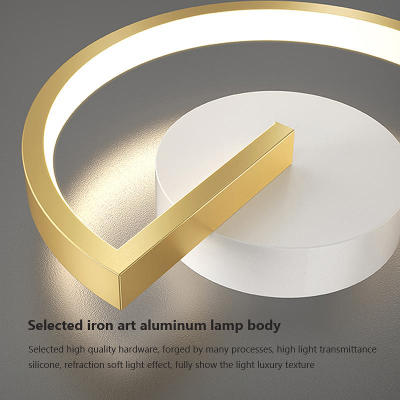 Modern LED Wall Lamp For Living Study Room Bedroom Bedside Lights Gold Black Minimalist Staircase Decorative Sconce Fixtures