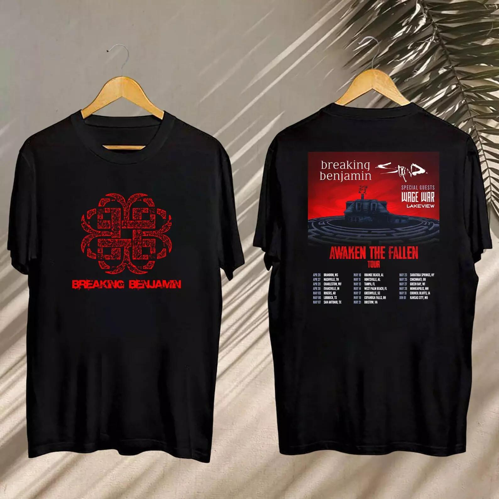Концерт Breaking Benjamin 2025, тур Breaking Benjamin Awaken The Fallen 2025 Ш 3XL