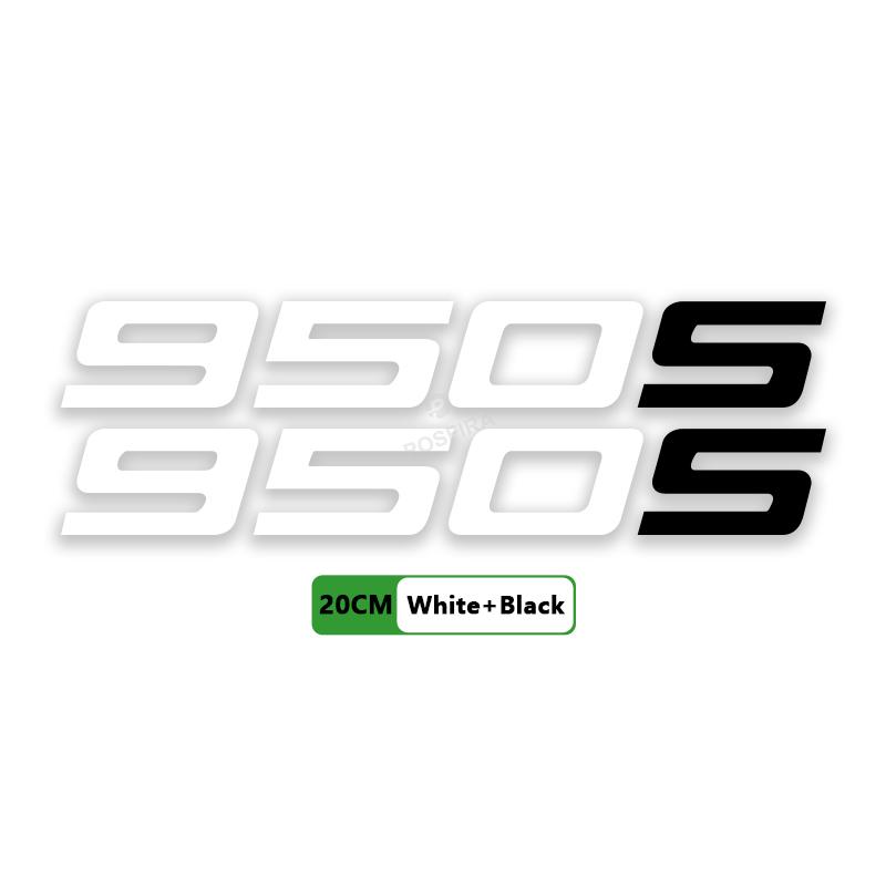 POSFIRA Motorcycle Fairing Sticker Vinyl Decals for Ducati SuperSport 950S Super Sport 950 S 2024 Accessories 950S-White-Black