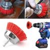 Nylon Filament Abrasive Cup Brush Polishing Brush Set Rust Removal Paint Repair DIY Home Craftsmen Power Drill Brush Attachments