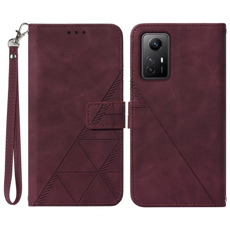 

YB Imprinting Series-1 для Xiaomi Redmi Note 12S 4G Imprinted Phone Wallet Case из искусственной кожи с подставкой