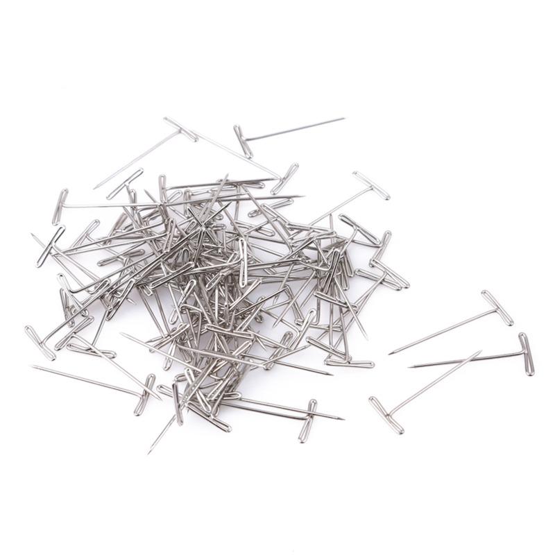 50 PIÈCES/100 PIÈCES Pack de Perruques Épingles T en Acier pour le Blocage du Tricot, le Modélisme et les Loisirs Créatifs
