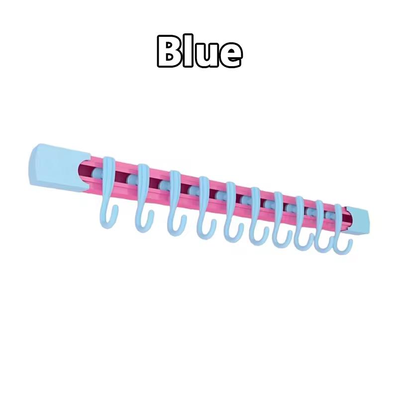 Dopamine Sliding Hooks No Punching Slide Rail Hooks Kitchen Storage Hooks Household Shelf Door Rear Storage Hook Universal Hooks