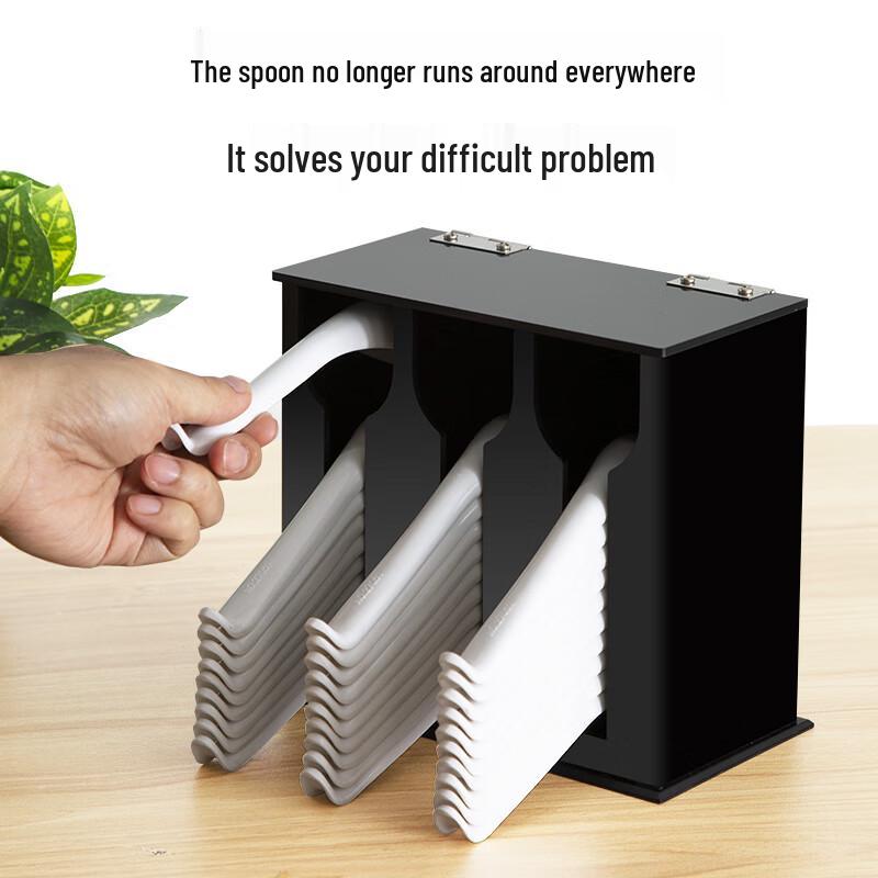 Acrylic 5-Grid Spoon Storage Rack