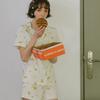 Micromodal Lemon Rose Short Sleeve Pajama Fwpj302s