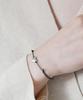 Alleun Silver 925 Friendship Heart Knot Thin Silver Bracelet