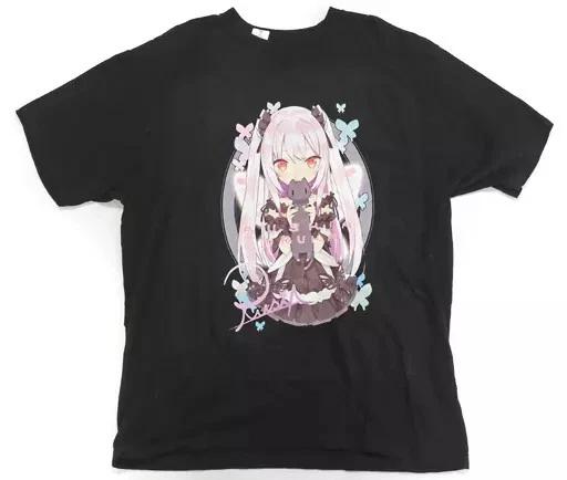 Uruha Rushia Butterfly Dream T-shirt Kurenai Black M Size Hololive XL