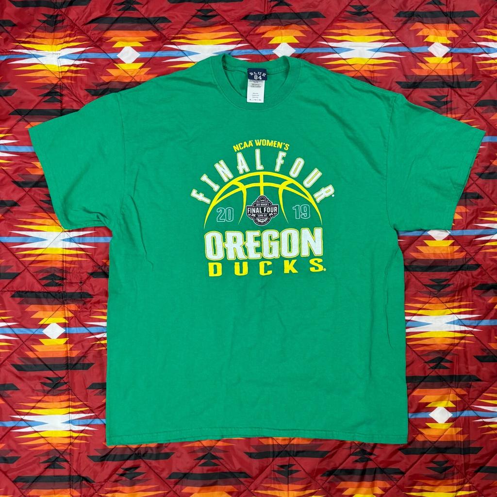 Oregon Ducks Final Four Women's Basketball 2019 Shirt Blue 84 Adult XL Crewneck Unisex T-Shirt