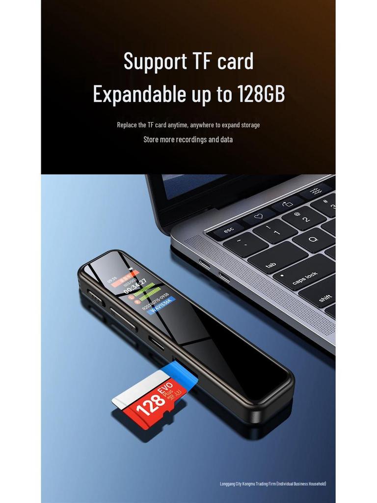 Portable Smart Voice Recorder with Noise Reduction and Long Standby