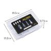288PCS Mix of 4 Transparent Nail Art Molds for Acrylic Gel Extensions, No Paper Tray