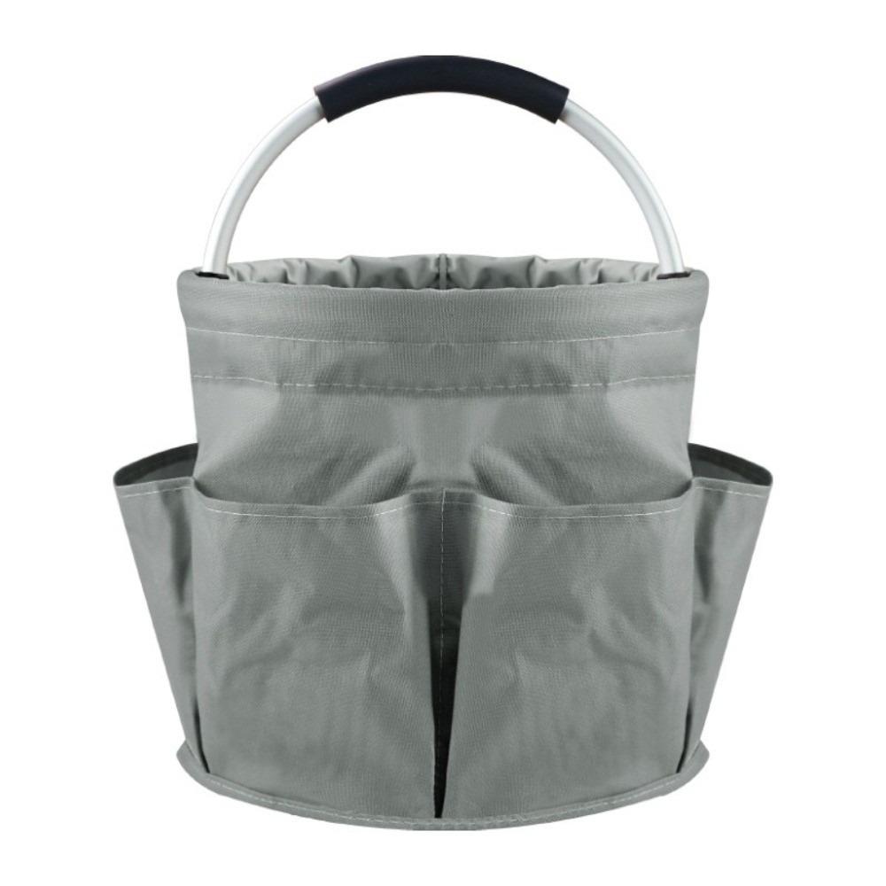 Multifunction Picnic Folding Basket Multi Pocket Electrician Toolkit Bucket  for Bathroom
