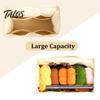 Crochet Supplies Bag with Pockets Canvas Knitting Bag, Multiple And Yarn Holes, Durable Organizer Large Capacity Organizer, for Needlework Accessories