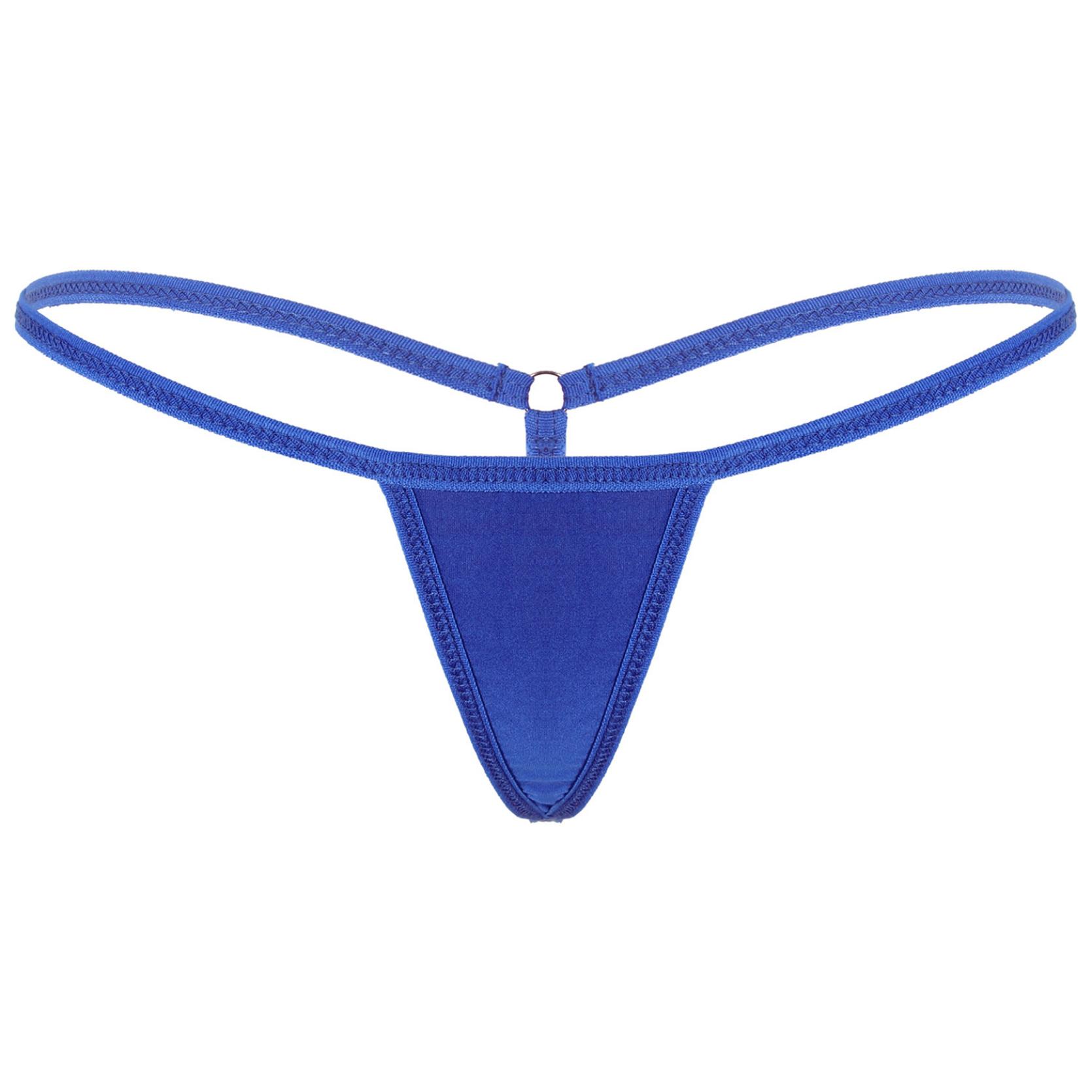 

Женские сексуальные стринги, трусики, нижнее белье, трусы-бикини с низкой посадкой One Size королевский синий