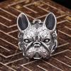 Retro Old Style Dog Ring Domineering Bulldog Men's Open Ring Jewelry