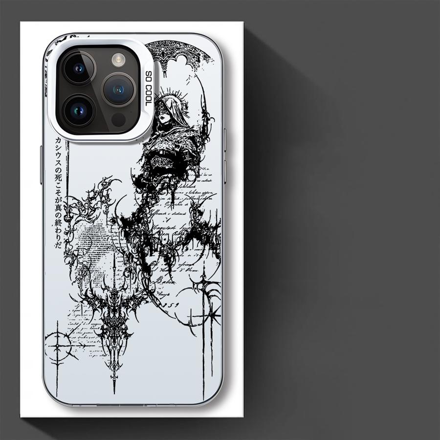 Phone Cover Case for iPhone 17 Pro Max 14 Plus 12 Pro 16 15 13 11 Air Gothic Style Angel Cross
