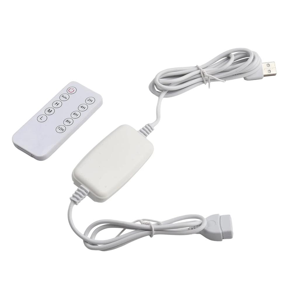 For USB Powered Fan And Light Controller With Timer Switch 2m Extension Cable For Adjustable Speed And Remote Use