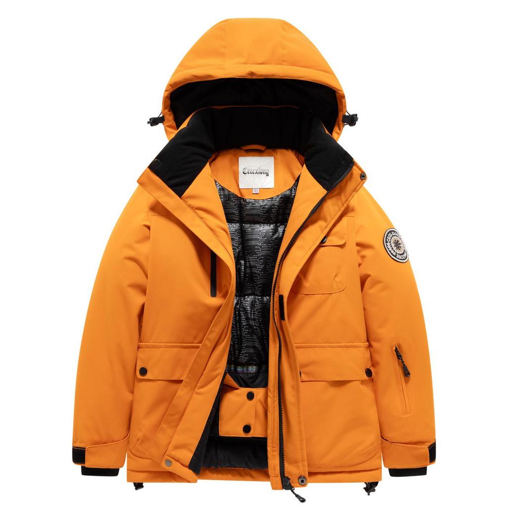 Kids' Waterproof & Windproof Ski Pants with Straps - Thickened, Warm Outdoor Gear for Boys & Girls