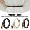 Women's leather belt 100 cm