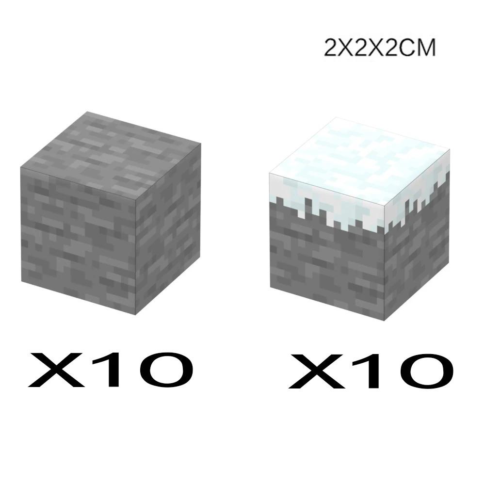 Animal Wheat Block Scene Building Mine World Magnetic Base Plate Magnetic Building Block Toys Children's Toys Gift DIY 2CM X045