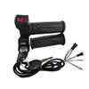 Red Screen Throttle Grip with Voltage Display & Big Handle Lock for Electric Vehicles