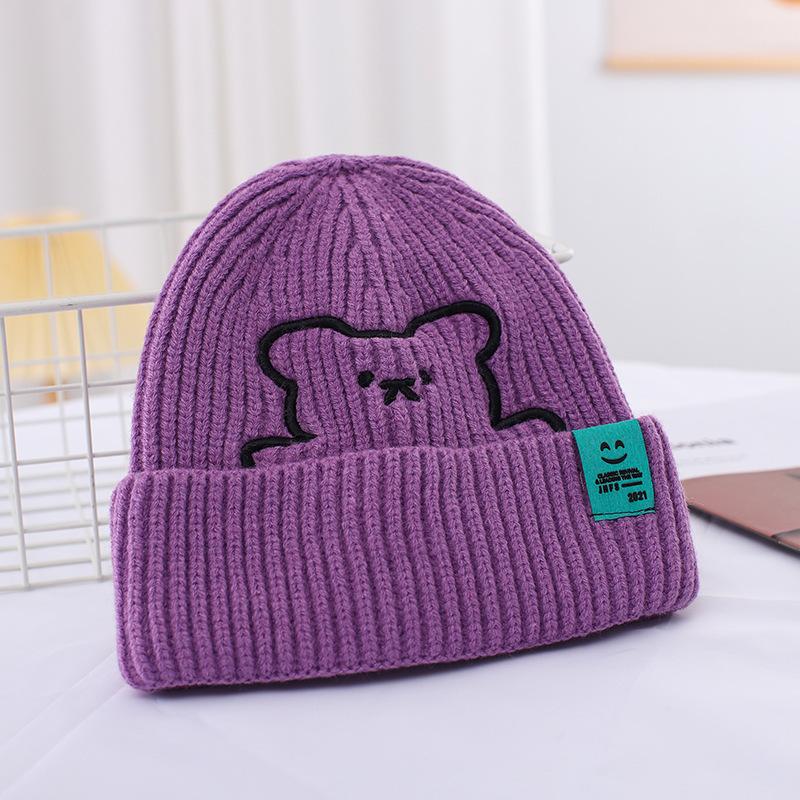 Зимові літерні вовняні шапки Жіночі корейські модні теплі в'язані шапки Шапки для захисту вух