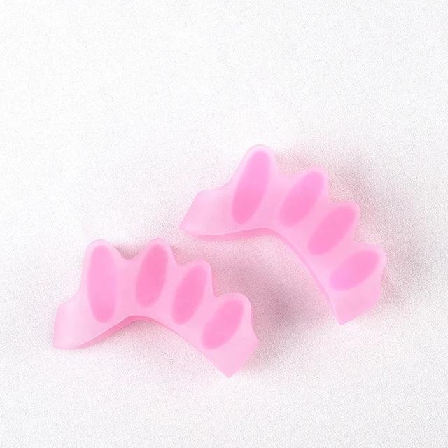Wholesale 2pcs=1pair New Protective Toes Separator  Suitable Bunion Corrector  Material Soft Gel Straightener Spacers  Care Tool