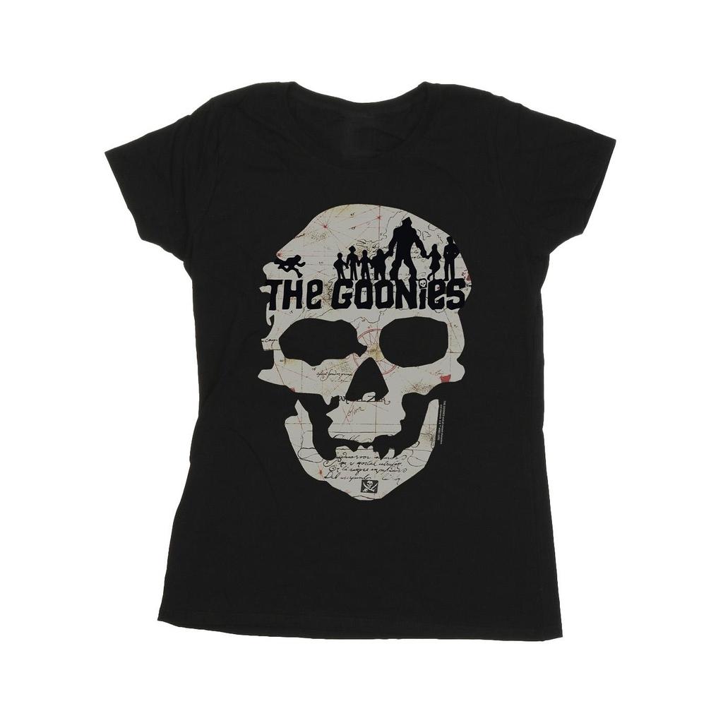 The Goonies Womens/Ladies Map Skull T-shirt i bomull