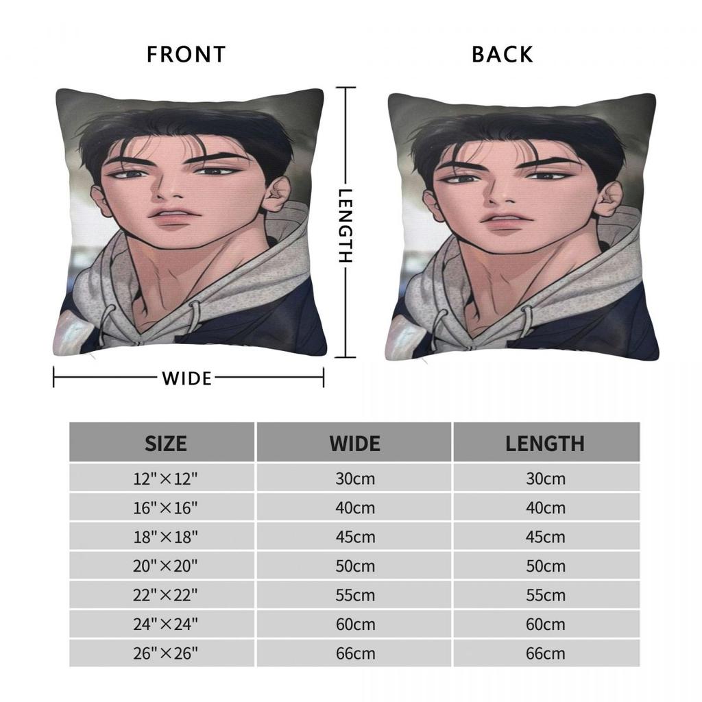 Trendy Car Joo Jaekyung Animedecorations Pillowcase Accessories Pillow Cover Zipper Multi-Size