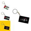 Palästina Flagge Schlüsselanhänger Anhänger Für Weltfrieden Acrylmaterial Einzelverpackung 4cm Beidseitiger Druck