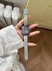 Starry Denim Leather Strap for Apple Watch 11, iWatch 109876E, Huawei GT6, and Xiaomi 9 Pro.