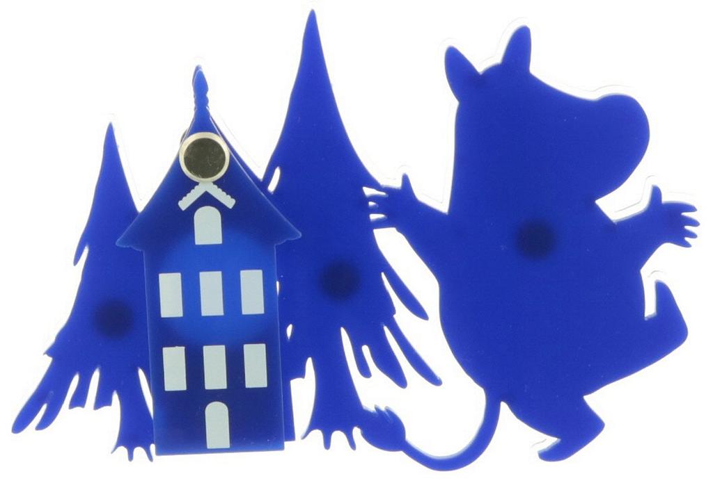 Sunfarm Moomin Door Scope Cover, Entrance, Peephole Cover, Security Item, Magnetic, Moomin KC5089